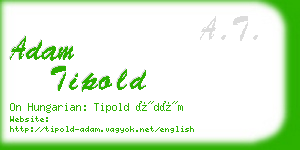adam tipold business card